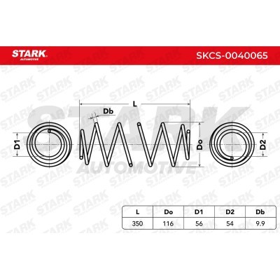 Sprężyna Zawieszenia Stark SKCS-0040065 SKCS-0040065 - foto 6