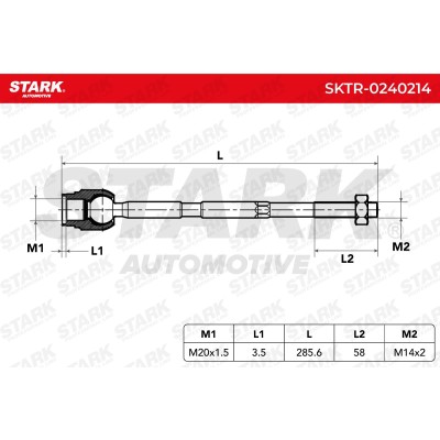 Drążek kierowniczy Stark SKTR-0240214 SKTR-0240214 - foto 7