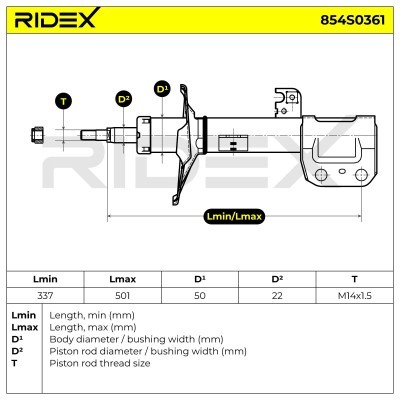 Amortyzator RIDEX 854S0361 854S0361 - foto 6