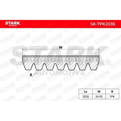 Pasek Klinowy Stark SK-7PK2035 SK-7PK2035 - foto 4