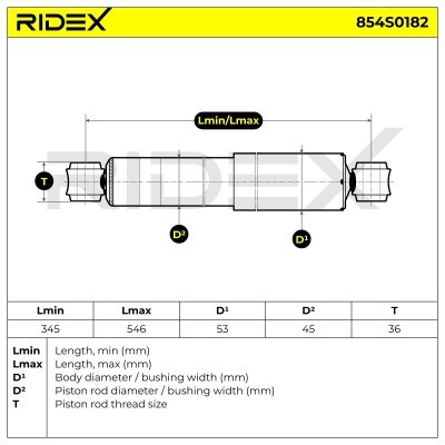 Amortyzator RIDEX 854S0182 854S0182 - foto 8
