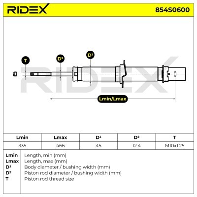 Amortyzator RIDEX 854S0600 854S0600 - foto 6