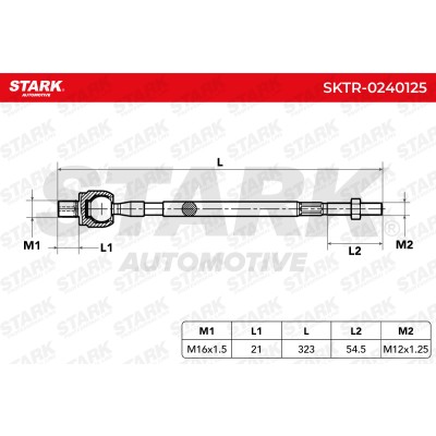 Drążek kierowniczy Stark SKTR-0240125 SKTR-0240125 - foto 8