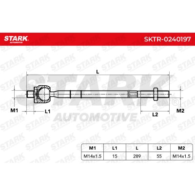 Drążek kierowniczy Stark SKTR-0240197 SKTR-0240197 - foto 6