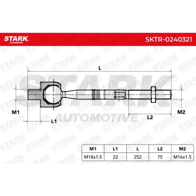 Drążek kierowniczy Stark SKTR-0240321 SKTR-0240321 - foto 6