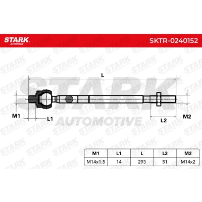 Drążek kierowniczy Stark SKTR-0240152 SKTR-0240152 - foto 6
