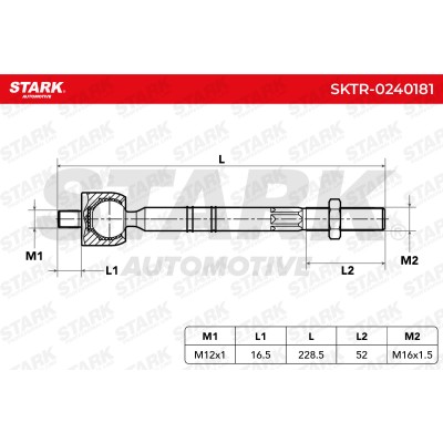 Drążek kierowniczy Stark SKTR-0240181 SKTR-0240181 - foto 5