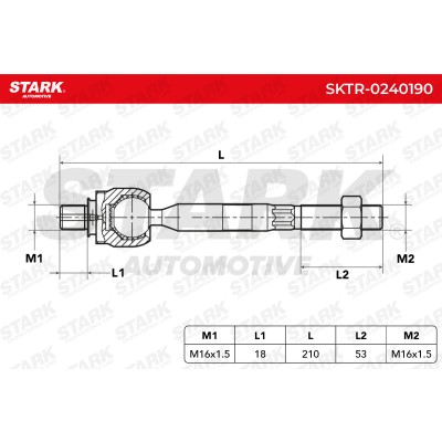 Drążek kierowniczy Stark SKTR-0240190 SKTR-0240190 - foto 6