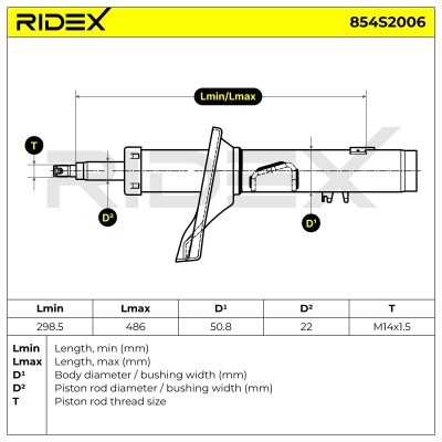 Amortyzator RIDEX 854S2006 854S2006 - foto 8