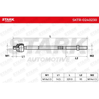 Drążek kierowniczy Stark SKTR-0240230 SKTR-0240230 - foto 6