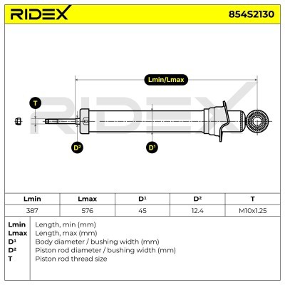 Amortyzator RIDEX 854S2130 854S2130 - foto 6