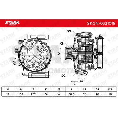 Alternator Stark SKGN-0321015 SKGN-0321015 - foto 7