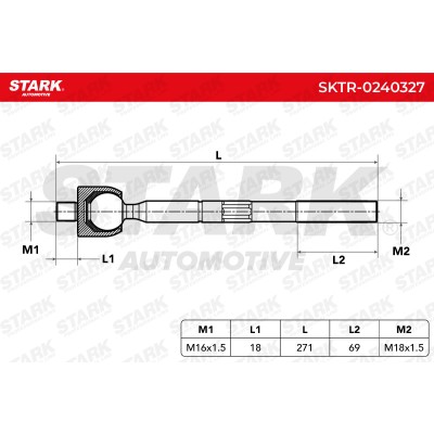 Drążek kierowniczy Stark SKTR-0240327 SKTR-0240327 - foto 6