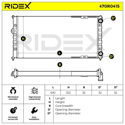 Chłodnica RIDEX 470R0415 470R0415 - foto 3