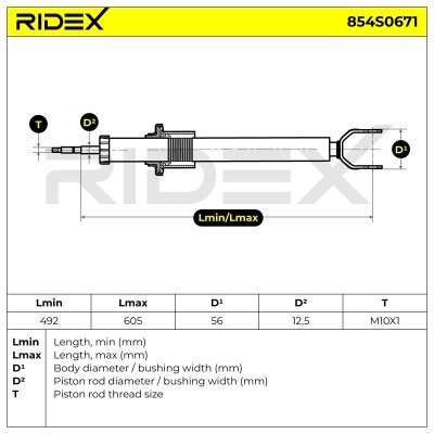 Amortyzator RIDEX 854S0671 854S0671 - foto 8