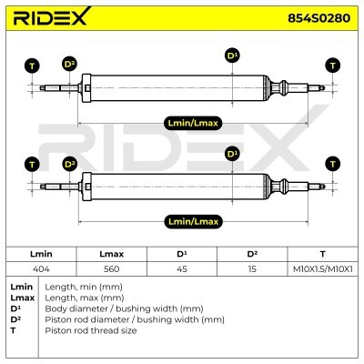 Amortyzator RIDEX 854S0280 854S0280 - foto 4