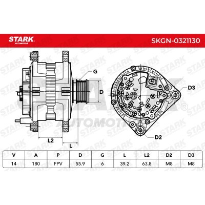 Alternator Stark SKGN-0321130 SKGN-0321130 - foto 5