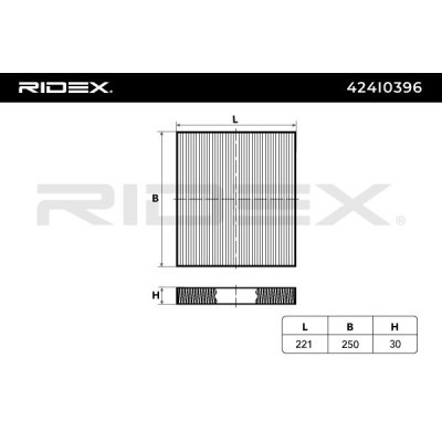 Filtr Kabinowy RIDEX 424I0396 424I0396 - foto 6