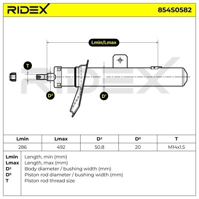 Amortyzator RIDEX 854S0582 854S0582 - foto 8