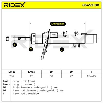 Amortyzator RIDEX 854S2180 854S2180 - foto 7