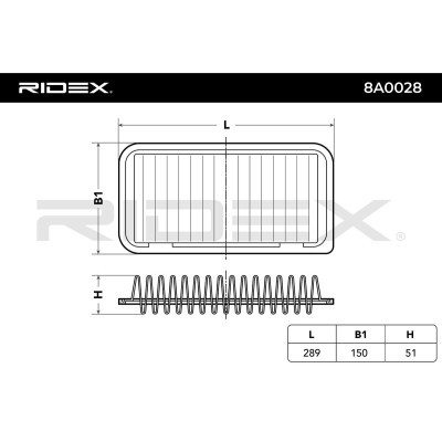 Filtr Powietrza RIDEX 8A0028 8A0028 - foto 6