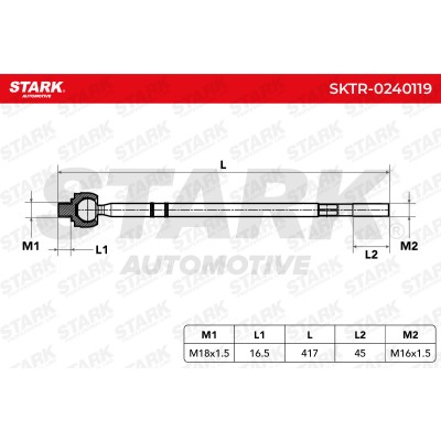 Drążek kierowniczy Stark SKTR-0240119 SKTR-0240119 - foto 5