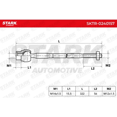 Drążek kierowniczy Stark SKTR-0240157 SKTR-0240157 - foto 8