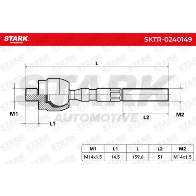 Drążek kierowniczy Stark SKTR-0240149 SKTR-0240149 - foto 5