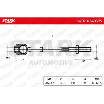 Drążek kierowniczy Stark SKTR-0240375 SKTR-0240375 - foto 6