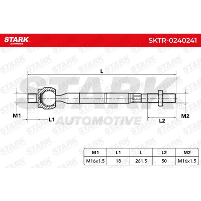 Drążek kierowniczy Stark SKTR-0240241 SKTR-0240241 - foto 7