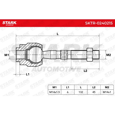Drążek kierowniczy Stark SKTR-0240215 SKTR-0240215 - foto 6
