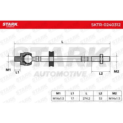 Drążek kierowniczy Stark SKTR-0240312 SKTR-0240312 - foto 5