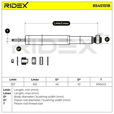Amortyzator RIDEX 854S1518 854S1518 - foto 6