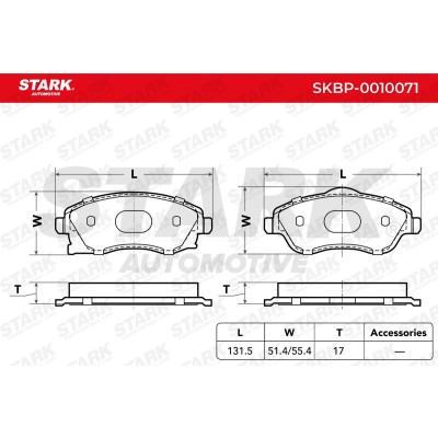 Klocki hamulcowe Stark SKBP-0010071 SKBP-0010071 - foto 5