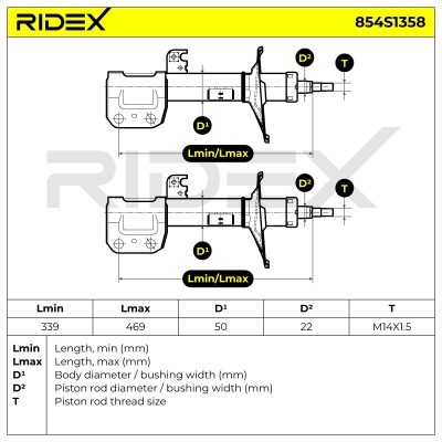 Amortyzator RIDEX 854S1358 854S1358 - foto 5