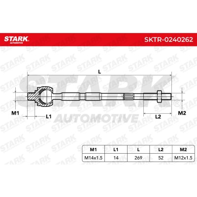 Drążek kierowniczy Stark SKTR-0240262 SKTR-0240262 - foto 6