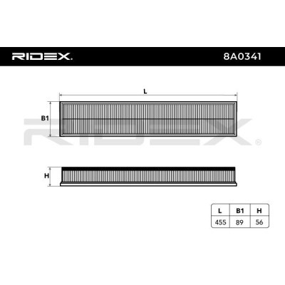 Filtr Powietrza RIDEX 8A0341 8A0341 - foto 6
