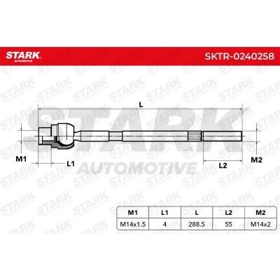 Drążek kierowniczy Stark SKTR-0240258 SKTR-0240258 - foto 5