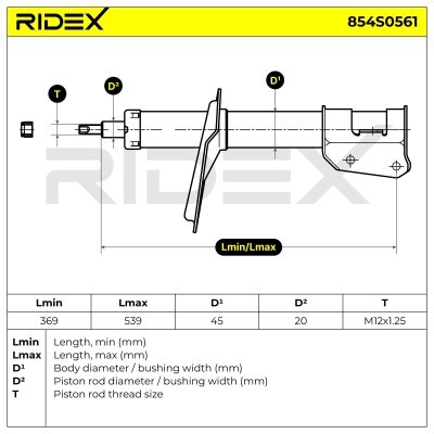Amortyzator RIDEX 854S0561 854S0561 - foto 6