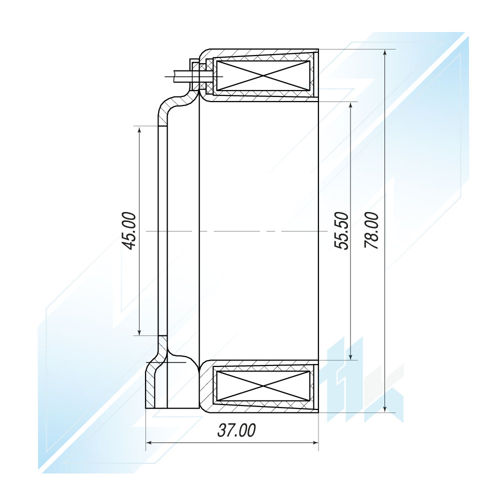 Elektromagnes Sprężarki Klimatyzacji ATC WXH-066 NI, 12V 116A066201 - foto 3