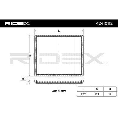 Filtr Kabinowy RIDEX 424I0112 424I0112 - foto 5