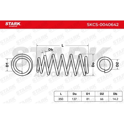 Sprężyna Zawieszenia Stark SKCS-0040642 SKCS-0040642 - foto 5