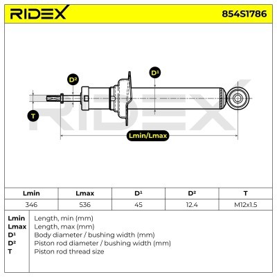 Amortyzator RIDEX 854S1786 854S1786 - foto 7