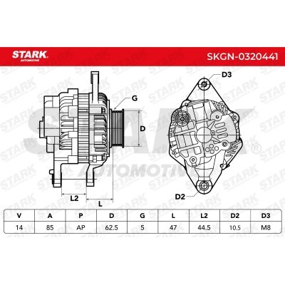 Alternator Stark SKGN-0320441 SKGN-0320441 - foto 7