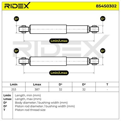 Amortyzator RIDEX 854S0302 854S0302 - foto 4