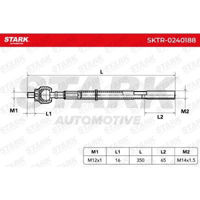 Drążek kierowniczy Stark SKTR-0240188 SKTR-0240188 - foto 5
