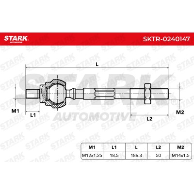 Drążek kierowniczy Stark SKTR-0240147 SKTR-0240147 - foto 4