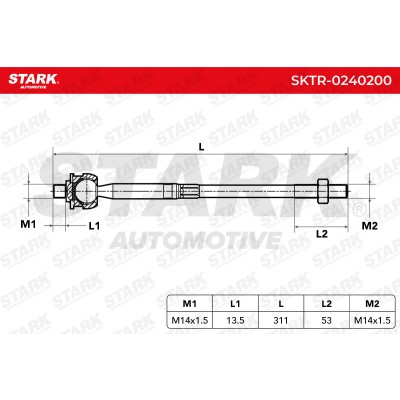 Drążek kierowniczy Stark SKTR-0240200 SKTR-0240200 - foto 5