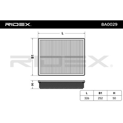 Filtr Powietrza RIDEX 8A0029 8A0029 - foto 3