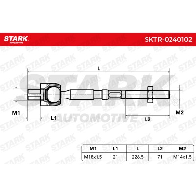 Drążek kierowniczy Stark SKTR-0240102 SKTR-0240102 - foto 6